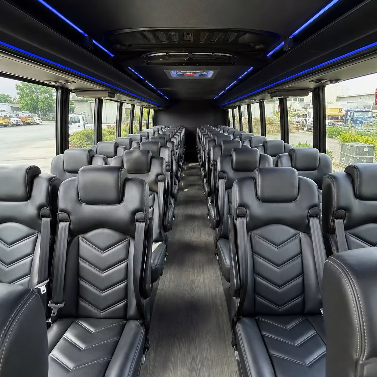 35 passenger minibus interior